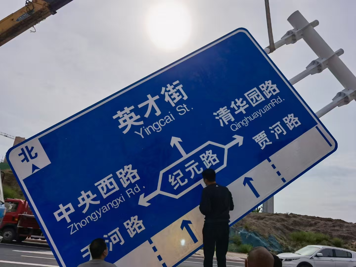 石家庄市警示牌高速龙门架 - 价格